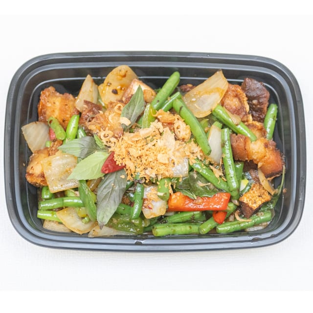 Basil with Crispy Pork.